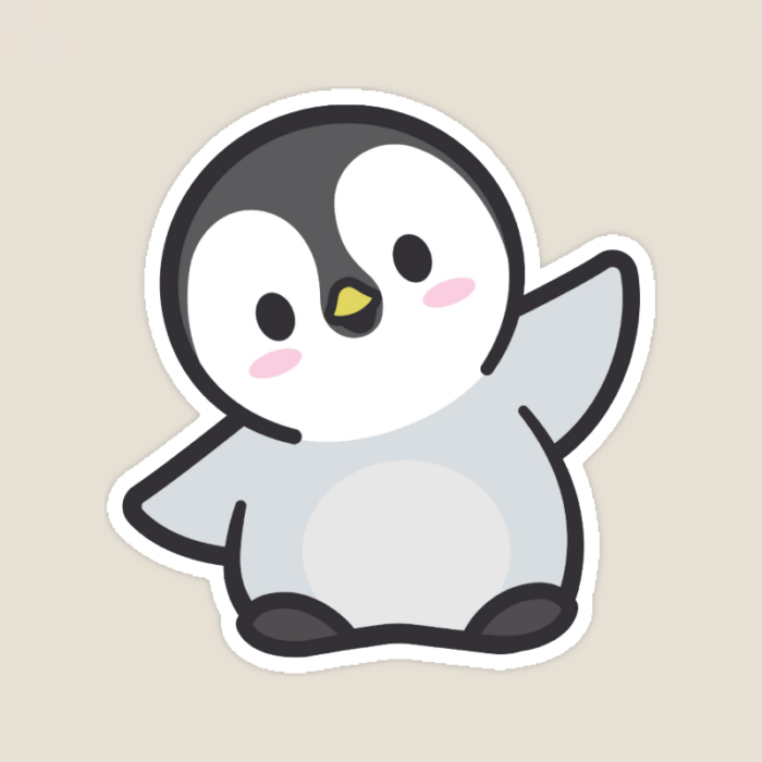 Charming Penguin Wildlife Sticker