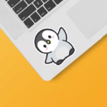 Charming Penguin Wildlife Sticker