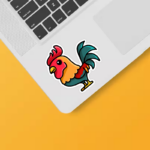 Colorful Farmyard Rooster Sticker