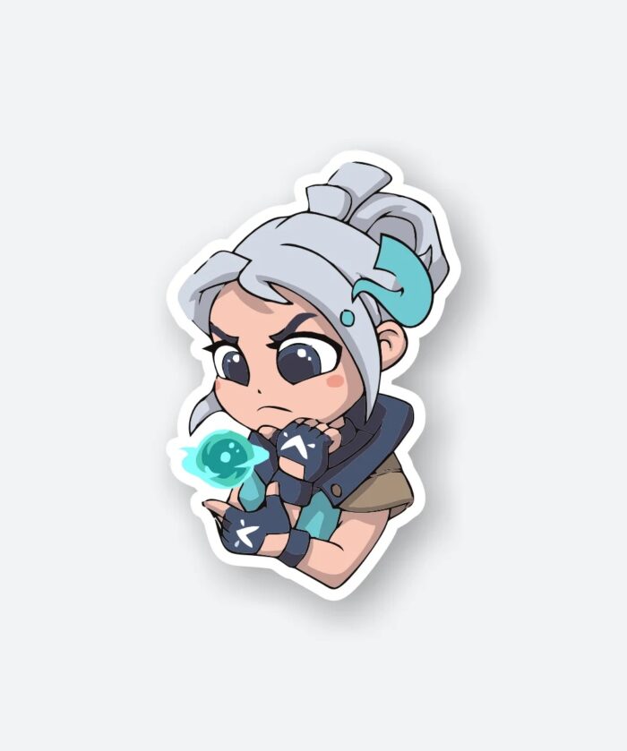 Cute Jett Valorant Sticker