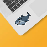 Deep Sea Hunter Shark Sticker