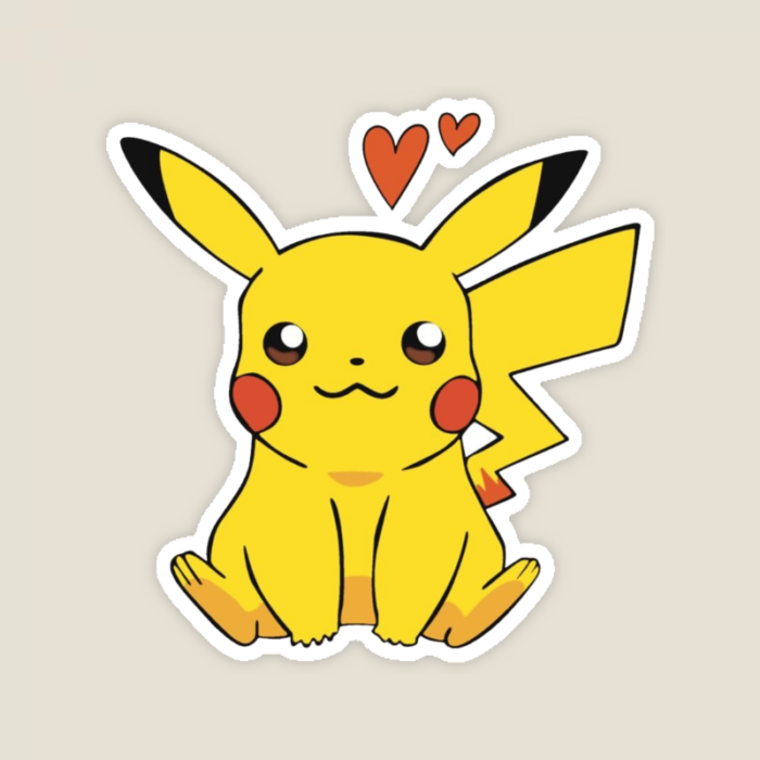 Electric Mouse Pikachu Power Sticker