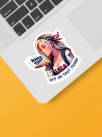 Funny Hawk Tuah Spit Sticker