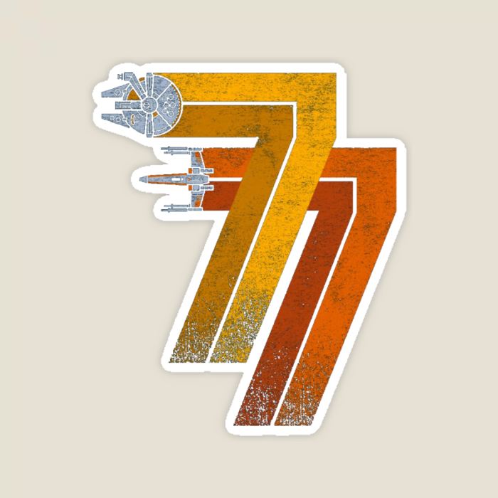Galactic 777 Star Cruiser Star Wars Sticker