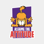 Garfield Mood Attitude Activated Sticker