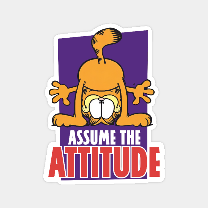 Garfield Mood Attitude Activated Sticker