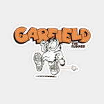 Garfield the Runner Lazy Cat on the Move Sticker