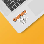 Garfield the Runner Lazy Cat on the Move Sticker