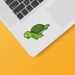 Gentle Voyager Sea Turtle Sticker