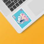 Japanese Samurai Dino Rex Roar Sticker