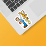Jon Victim Garfield Odie Scheme Sticker
