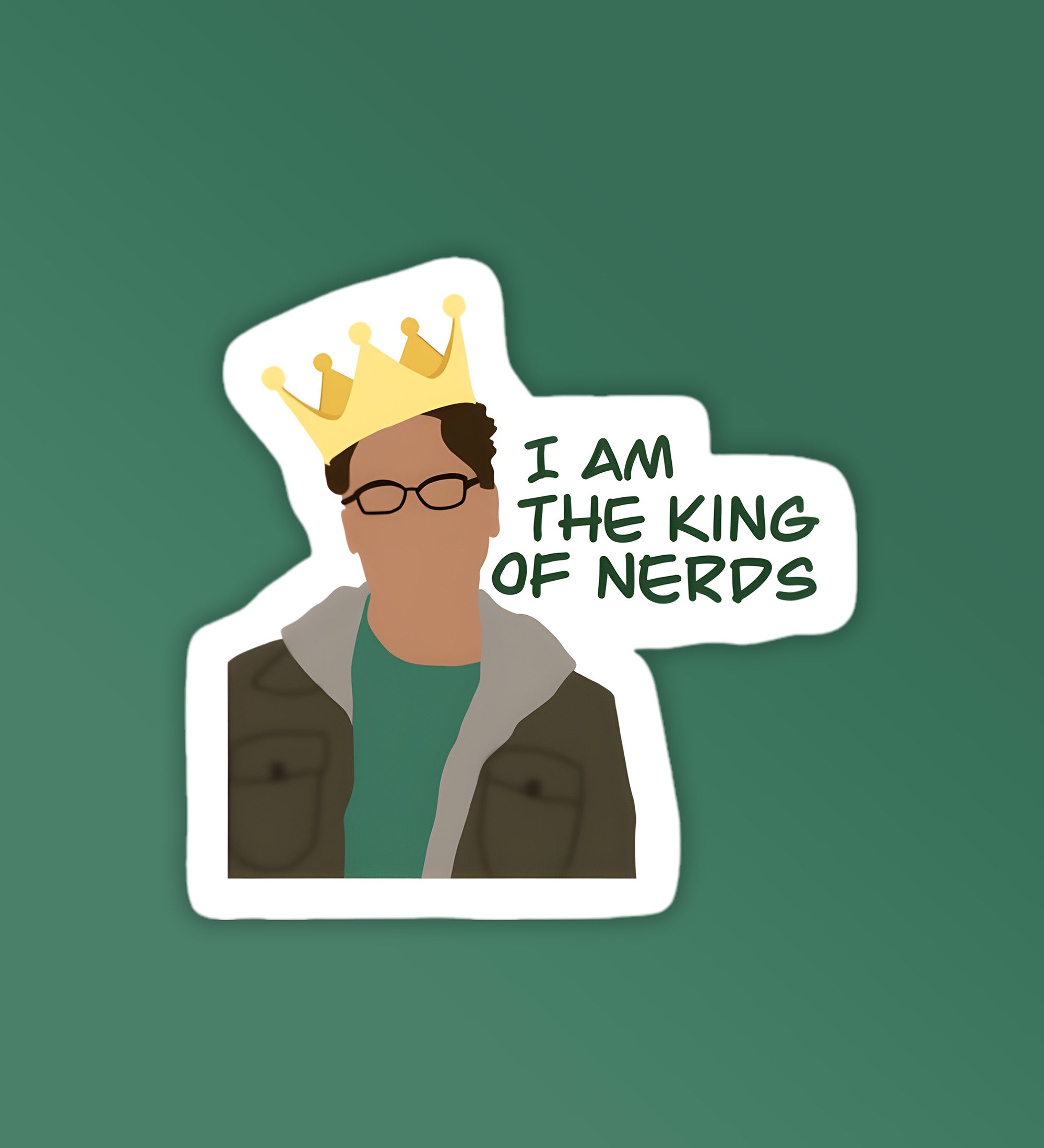 King Of Nerds   BBT Laptop   Mobile Sticker