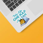 Lazy Day Vibes with Garfield the Nap King Sticker