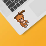 Majestic Orangutan Wild Ape Sticker