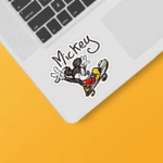 Mickey Mouse Skating Retro Fun Cartoon Artwork Sticker