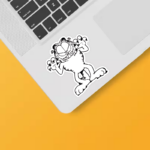 Never Trust a smiling cat Garfield Sticker