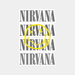 Nirvana Yellow Smiley Sticker