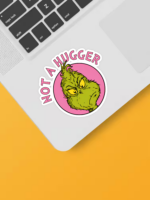 Not a Hugger – Grinch Anti-Social Mood Sticker