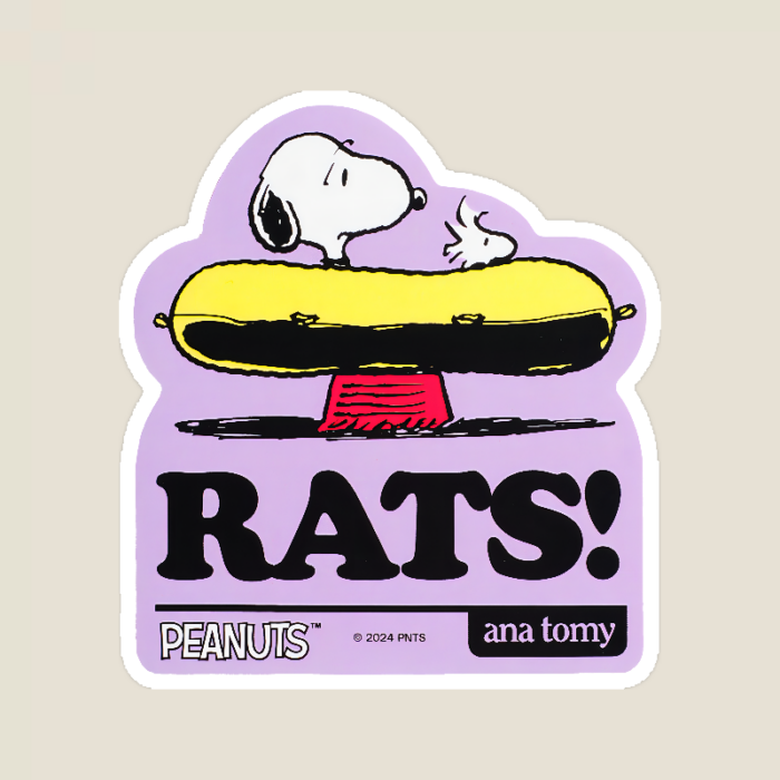Oh Rats Snoopy Peanuts Sticker