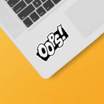 Oops Glitch Moment Sticker