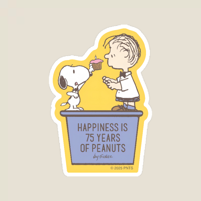 Peanuts 75 Years of Joy Sticker