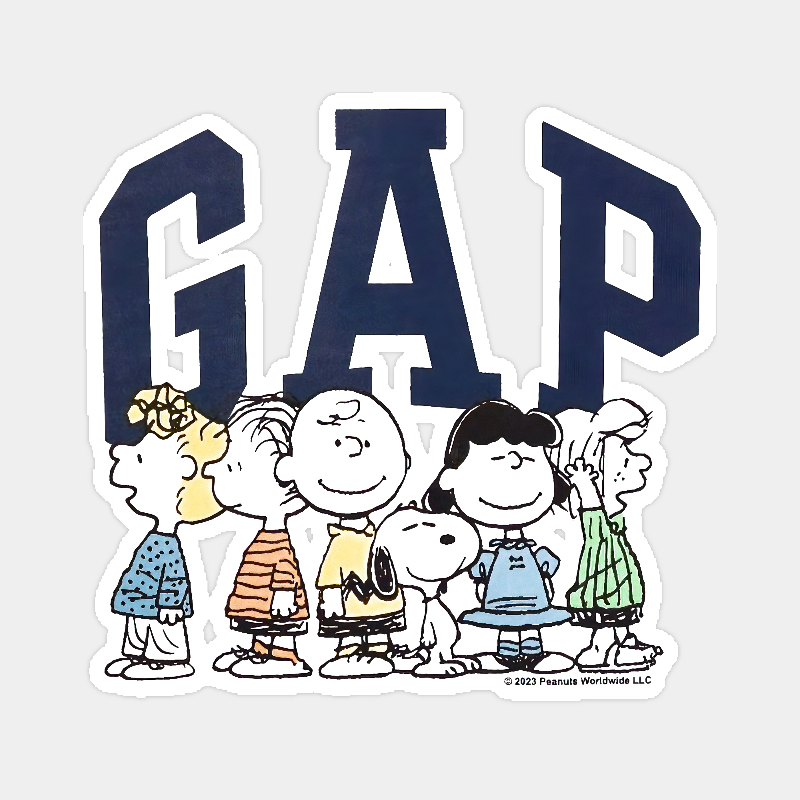 Peanuts Snoopy and Gang Classic Cartoon Sticker