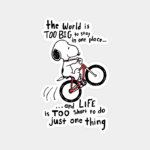 Peanuts Snoopy BMX Trick Adventure Sticker