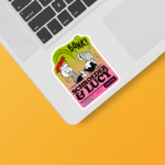 Piano Romance Peanuts Schroeder and Lucy Sticker