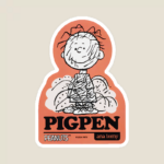 Pigpen Dust Cloud Champion Peanuts Sticker