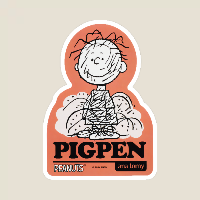 Pigpen Dust Cloud Champion Peanuts Sticker
