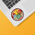 Pokemon Starter Pet Companions for Emotional Support Trainers Sticker