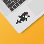 Powerful Orca Whale Marine Sticker
