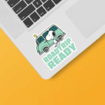 Roadtrip Ready Snoopy and Woodstock Adventure Van Sticker