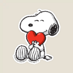 Romantic Snoopy Love in the Air Peanuts Sticker