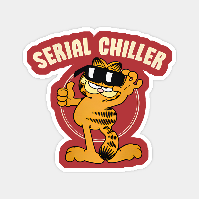 Serial Chiller Garfield Living the Lazy Life Sticker