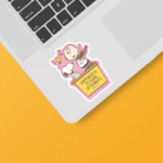 Snoopy and Charlie Brown Celebrating Happiness Peanuts Sticker