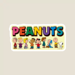 Snoopy and Peanuts Gang Together Sticker