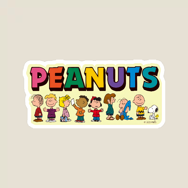 Snoopy and Peanuts Gang Together Sticker
