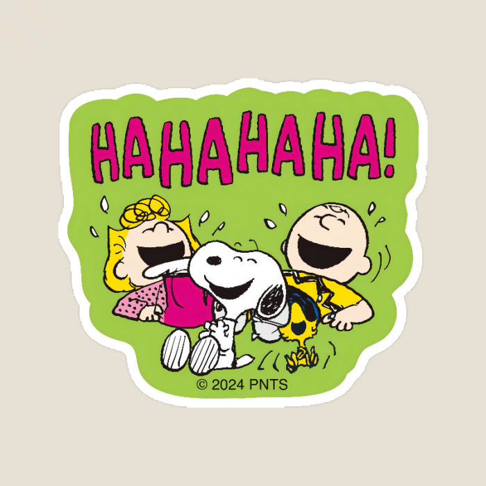 Snoopy Chuckles and Giggles Crew Peanuts Sticker