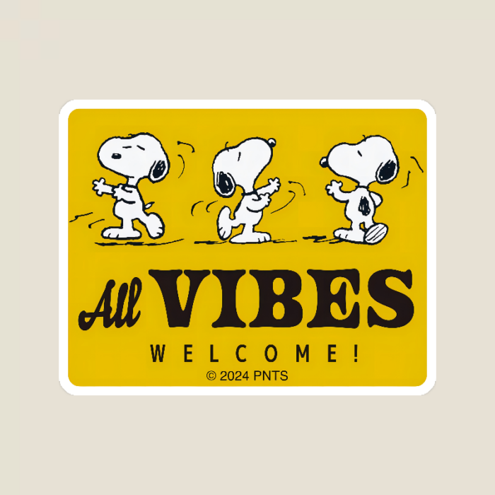 Snoopy Good Energy Zone Sticker