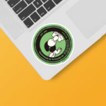 Snoopy Newspaper Delivery Peanuts Sticker