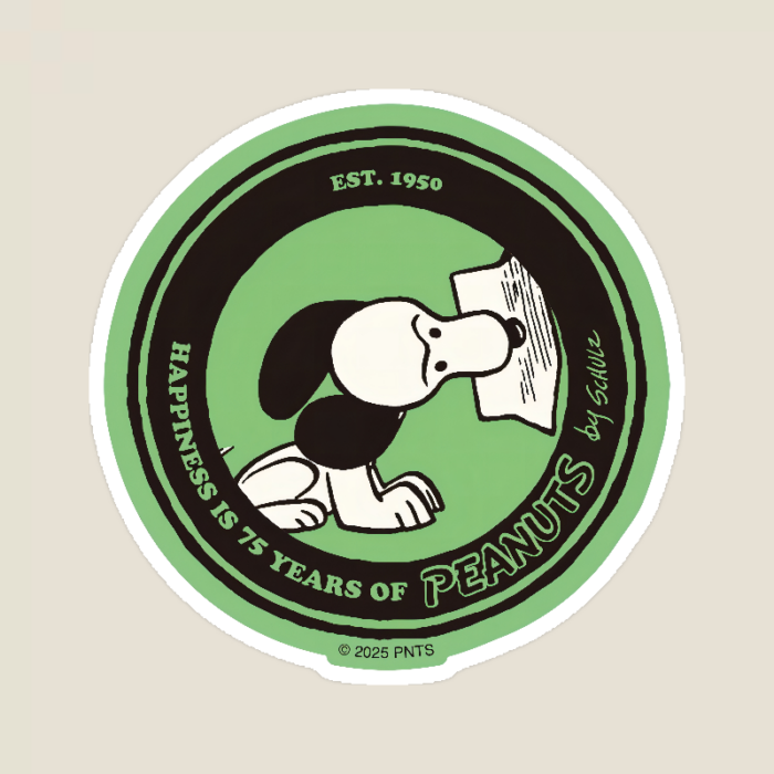Snoopy Newspaper Delivery Peanuts Sticker