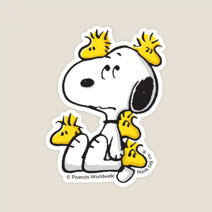 Snoopy & The Woodstock Swarm Peanuts Sticker