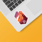 Stay Wild Mountain Forest Wilderness Silhouette Sticker