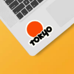 Tokyo Text Japanese Logo Minimal Urban Style Sticker