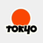 Tokyo Text Japanese Logo Minimal Urban Style Sticker