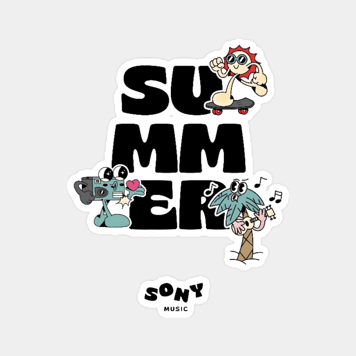 Tropical Summer Sunshine Sticker