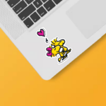 Woodstock In Love Peanuts Sticker