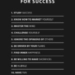 10 Mike Tyson Rules for Success motivational Quote Poster