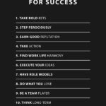 10 Rules of Success Bezos motivational Quote Poster